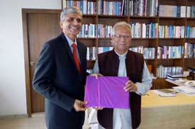 MKCL's meeting with Noble Peace Prize Laureate Professor Muhammad Yunus in Dhaka